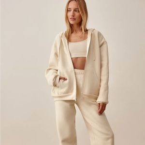 Reformation Paige Zip Up Hoodie